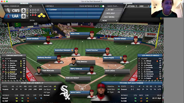 2020 OOTP sim: Luis Robert defeats Angels, 8-5