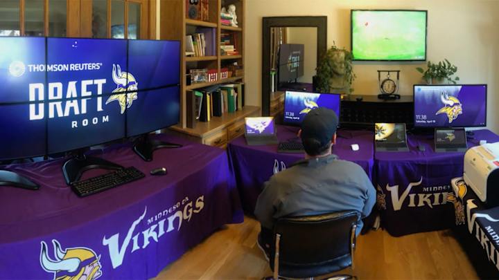 Behind the Scenes of the Vikings Draft: A Record 15 Picks, Dozens of Locations, and Zero Glitches Behind the Scenes of the Vikings Draft: A Record 15 Picks, Dozens of Locations, and Zero Glitches