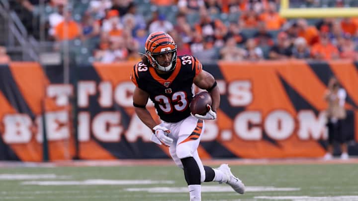 Rodney Anderson running and cutting after suffering torn ACL last season