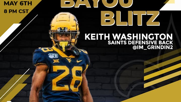 Bayou Blitz:  Guests - Saints DB Keith Washington and Mike Detillier (LIVE STREAM)