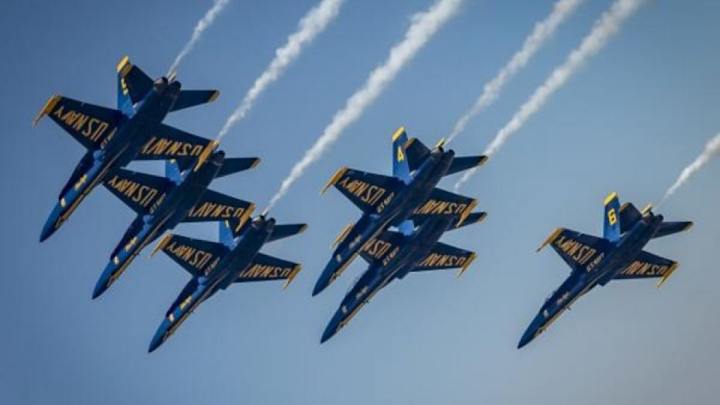 WATCH: The Blue Angels Fly Over DFW As Tribute To Front-Line Workers