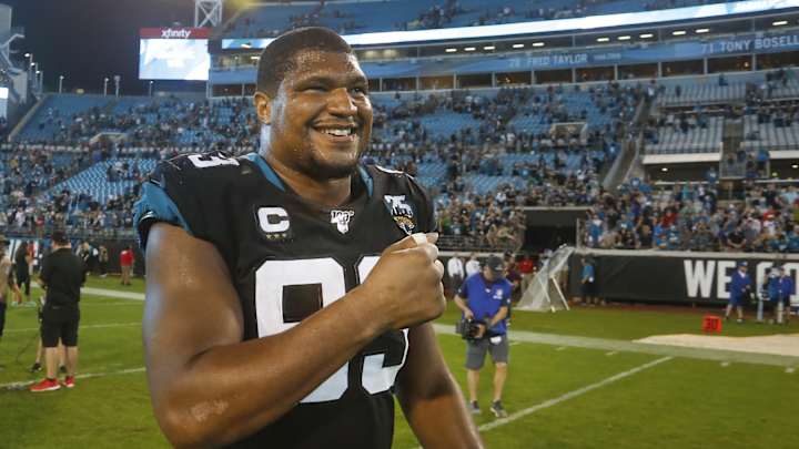 Former Jaguars DL Calais Campbell Named to PFF's All-Decade Top 101