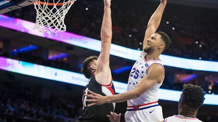 Blazers' Jusuf Nurkic Misses Trash Talking With Sixers' Ben Simmons Blazers' Jusuf Nurkic Misses Trash Talking With Sixers' Ben Simmons