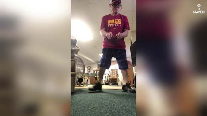 Watch: 76-year old Jim McNally's wacky and wild workout/dance tutorial