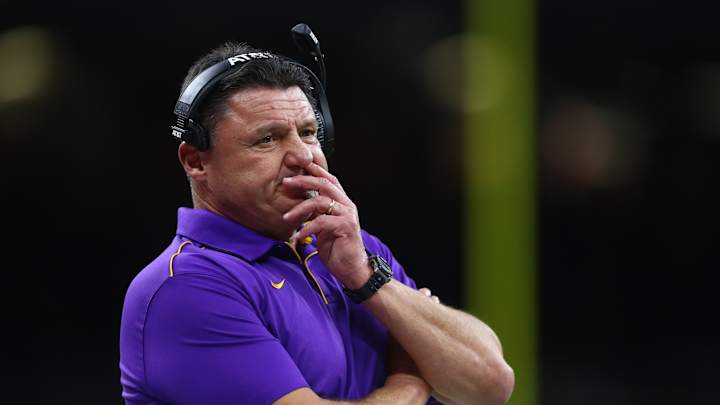 LSU Football Coach Ed Orgeron Reacts to NCAA Ruling Allowing Athletes Back On Campus June 1