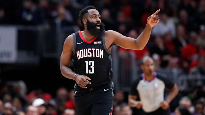 James Harden in 'Good Place' After First Practice in Orlando James Harden in 'Good Place' After First Practice in Orlando