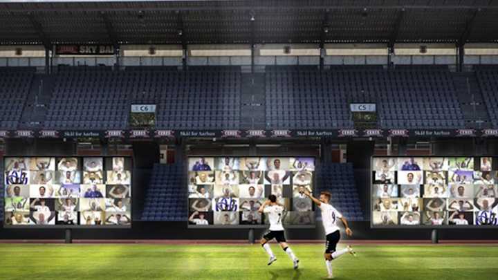Danish Soccer Team to Play With Fans Projected in Virtual, Zoom Grandstand