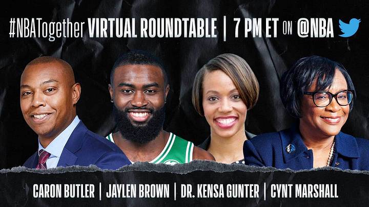 Coronavirus: Jaylen Brown and Cal Alumnus Cynt Marshall on NBA Roundtable Today