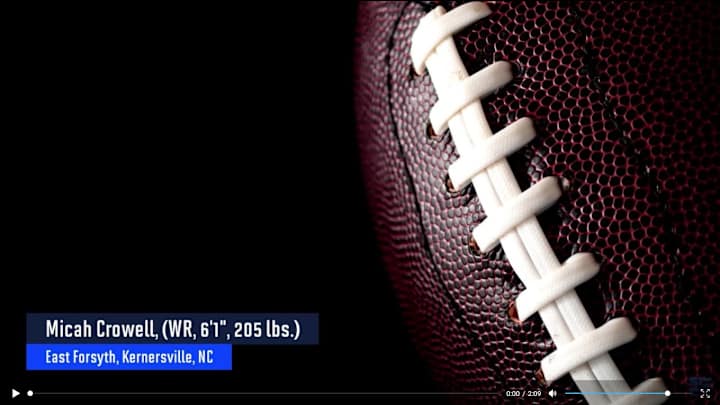 What is State Getting in WR Commit Micah Crowell?