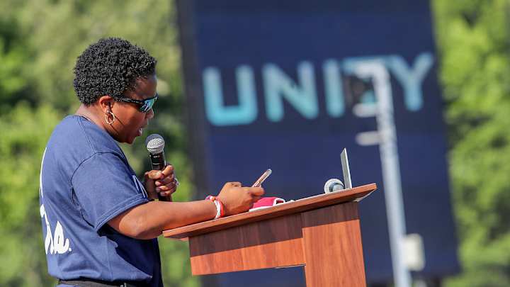 Coach Yo Delivers Powerful Message at Saturday's Ole Miss Unity Walk