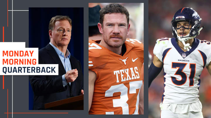 MMQB: What Led to Roger Goodell's Video; Nate Boyer Revisits Colin Kaepernick Advice; Broncos March