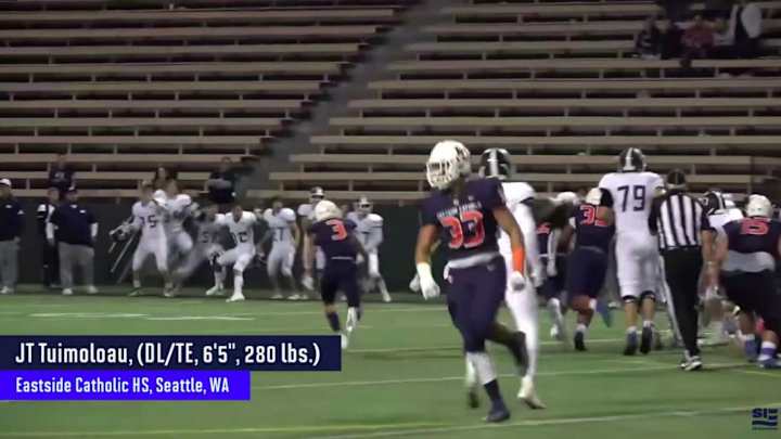 SI All-American Candidate J.T. Tuimoloau Highlights and Evaluation