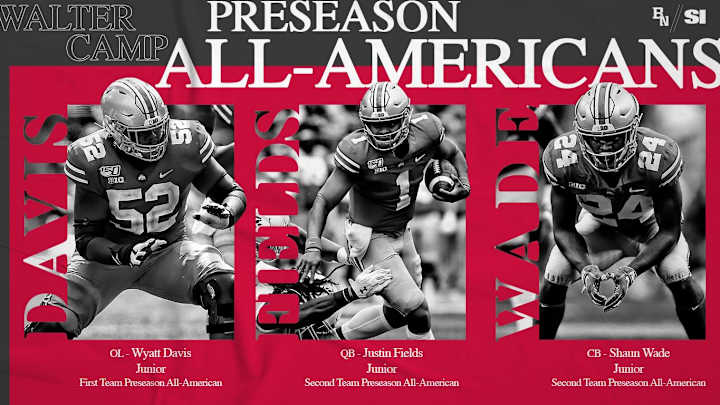 Justin Fields, Wyatt Davis and Shaun Wade Named Preseason All-Americans Justin Fields, Wyatt Davis and Shaun Wade Named Preseason All-Americans