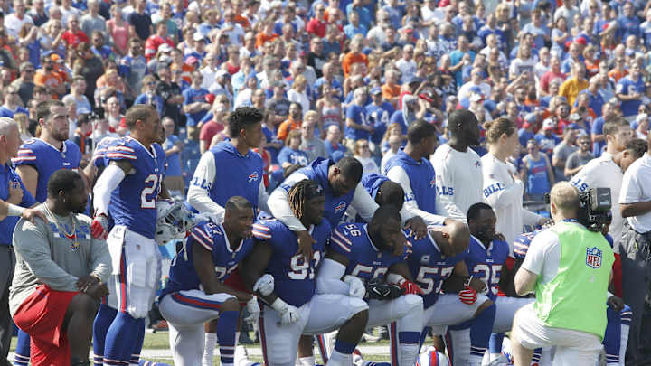 Donald Trump Threatens Boycott of NFL if Players Kneel Donald Trump Threatens Boycott of NFL if Players Kneel