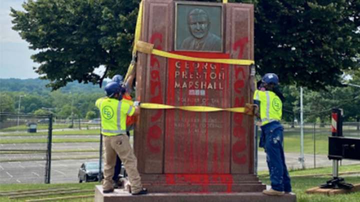 George Preston Marshall Statue Removed From Outside RFK Stadium