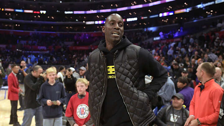 Pat Riley's first encounter with Kevin Garnett was memorable to say the least