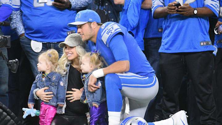 Matthew Stafford's Fourth Child Is a Baby Girl Matthew Stafford's Fourth Child Is a Baby Girl