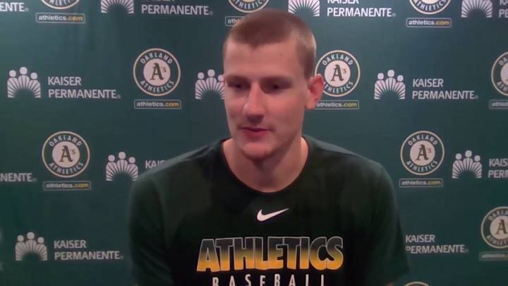 Murphy's Catching Hand Pays the Price for Athletics Montas' 100-mph Fastball Claim