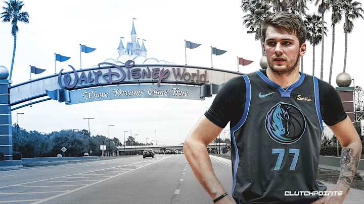 WATCH: Luka Doncic With Bubble Ballroom Bank Shot