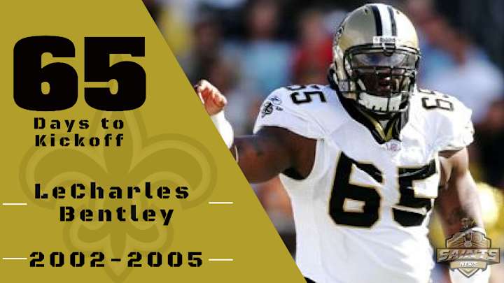 Saints Countdown to NFL Kickoff 2020: #65 LeCharles Bentley