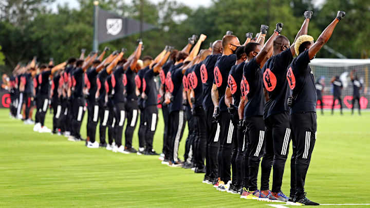 Black MLS Players Conduct Powerful Black Lives Matter Tribute Before First Game Back