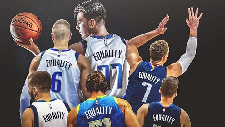 ‘Equality’: The Dallas Mavs Uniform Plan in NBA Bubble ‘Equality’: The Dallas Mavs Uniform Plan in NBA Bubble