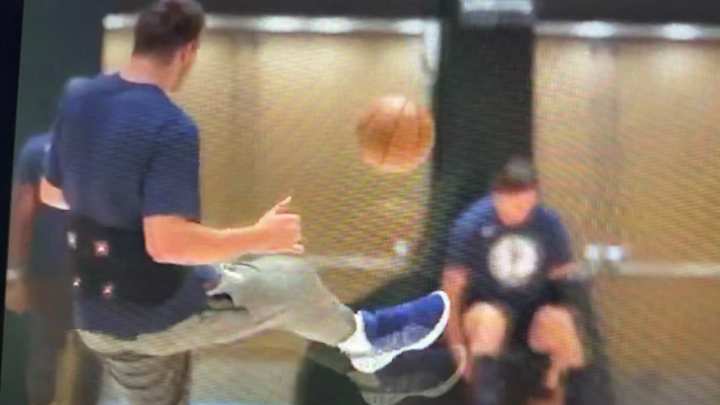 WATCH: A 2nd Mavs Bubble Practice, a 2nd Luka Trick Shot