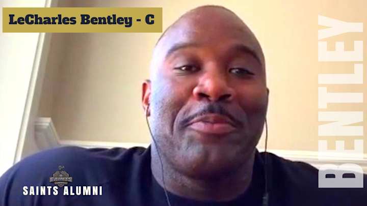 Saints Alumni Media Call: LeCharles Bentley talks his O-Line Academy, Teammates, and MRSA Saints Alumni Media Call: LeCharles Bentley talks his O-Line Academy, Teammates, and MRSA