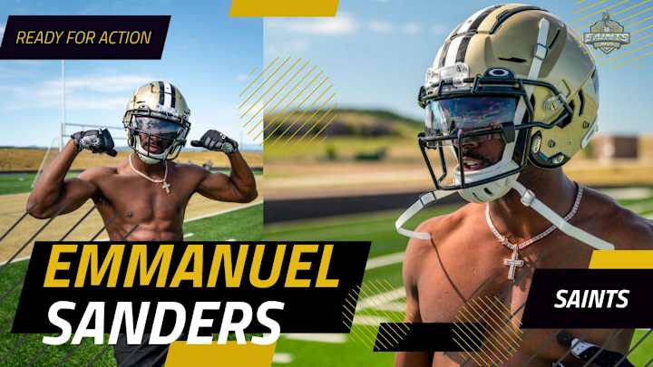 Bayou Heat: A First Look at Emmanuel Sanders in a Saints Helmet
