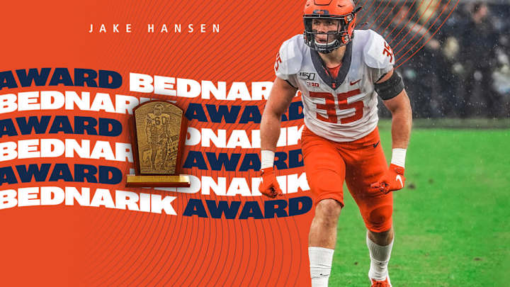 Illini LB Jake Hansen Named To Bednarik Award Watch List