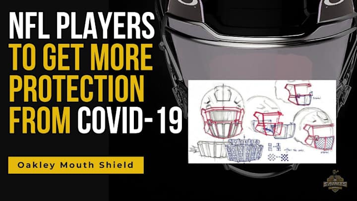 Saints News:  Oakley Mouth Shield for COVID-19 Protection
