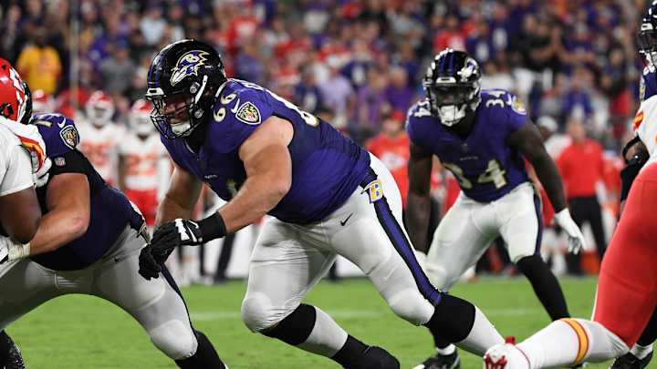 Ravens Rookie Ben Cleveland Sees First NFL Action