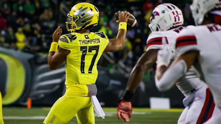 Ty Thompson Reflects on College Debut vs. Stony Brook