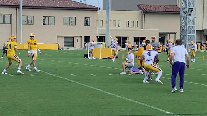 Tiger Practice Report: LSU's Tyrion Davis-Price Absent, Secondary Working on Coverage