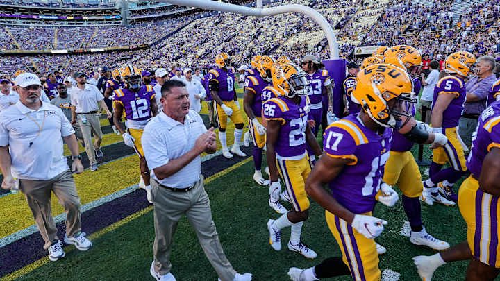 LSU Coach Ed Orgeron Provides Midweek Updates on Injuries, Status of Finding a Left Tackle