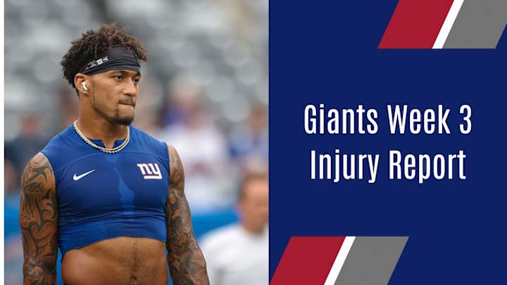 New York Giants Unveil Week 3 Injury Report