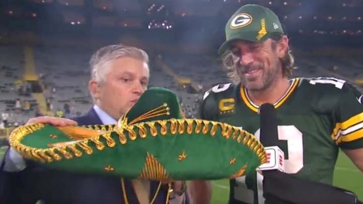 Aaron Rodgers Requests Tequila During Postgame Interview, Aaron Rodgers Gets Tequila: TRAINA THOUGHTS
