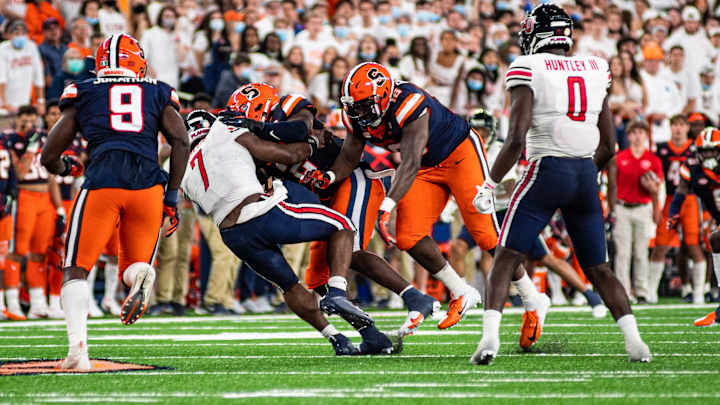 WATCH: Syracuse Defense Sacks Malik Willis Six Times