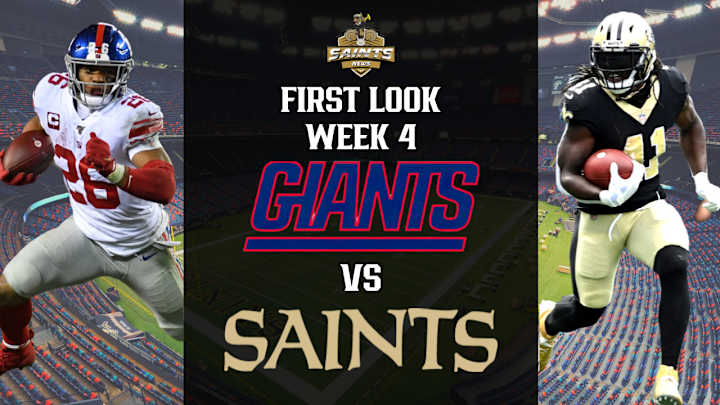 First Look: Giants vs. Saints