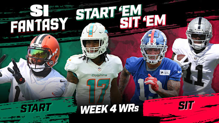Start 'Em, Sit 'Em Fantasy Football Week 4: Wide Receivers - Fades, Sleepers, Matchups, DFS Bargains