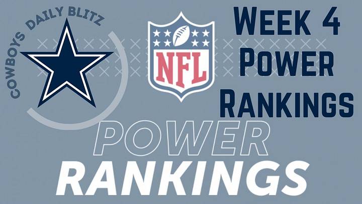 LISTEN: Week 4 NFL Power Rankings: Cowboys Rising? LISTEN: Week 4 NFL Power Rankings: Cowboys Rising?