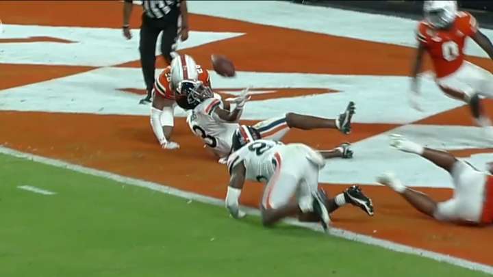 UVA Scores Bizarre Accidental Touchdown Pass As Miami Drops Interception