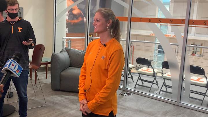 Watch: Kellie Harper Addresses Media for First Time Ahead of 2021-2022 Season Watch: Kellie Harper Addresses Media for First Time Ahead of 2021-2022 Season