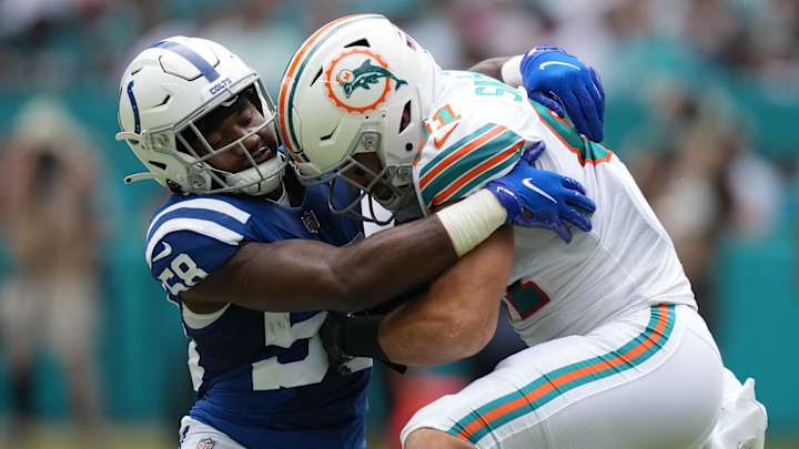 Colts PFF Grades vs. Dolphins: Bobby Okereke Makes 'NFL Week 4 Team of the Week'