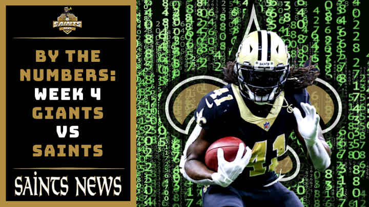 By the Numbers: Giants vs Saints in Week 4 By the Numbers: Giants vs Saints in Week 4