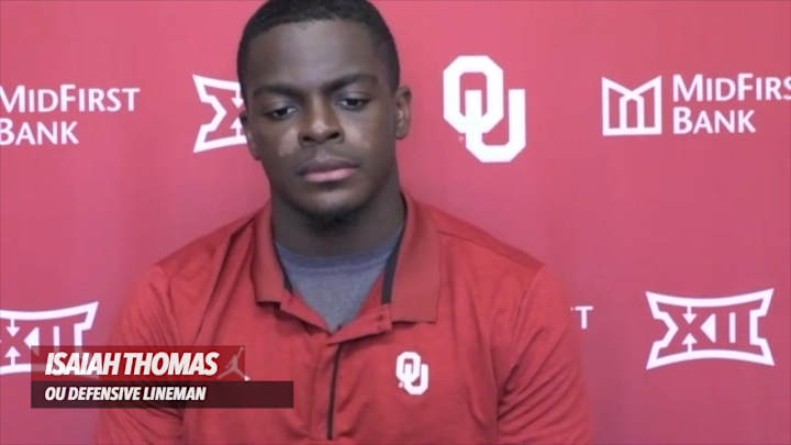 WATCH: Oklahoma DL Isaiah Thomas Zoom