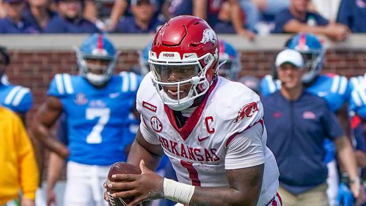 Arkansas' KJ Jefferson Keeps Offense Alive In Loss To Ole Miss