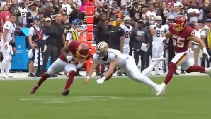 Taysom Hill Carted Off After Hit to Head vs. Washington