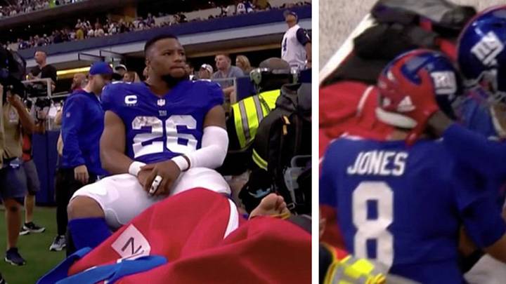 Giants Stars Daniel Jones, Saquon Barkley Both Knocked Out of Cowboys Game