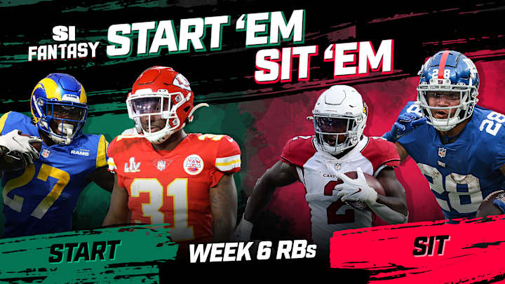 Start 'Em, Sit 'Em Fantasy Football Week 6: Running Backs - Fades, Sleepers, Matchups, DFS Bargains Start 'Em, Sit 'Em Fantasy Football Week 6: Running Backs - Fades, Sleepers, Matchups, DFS Bargains